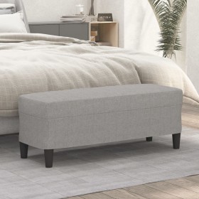 Comprar Banco de tela gris claro 100x35x41 cm