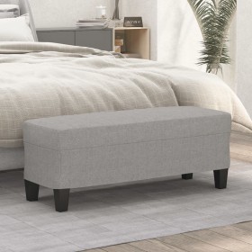 Comprar Banco de tela gris claro 100x35x41 cm