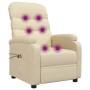 Sillón de masaje eléctrico tela color crema de , Sillones de masaje eléctricos - Ref: Foro24-3073703, Precio: 278,25 €, Descu...