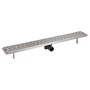 Desagüe de ducha lineal acero inoxidable 930x140 mm de , Desagües - Ref: Foro24-142181, Precio: 58,69 €, Descuento: -5%%