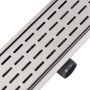 Desagüe de ducha lineal acero inoxidable 930x140 mm de , Desagües - Ref: Foro24-142181, Precio: 58,69 €, Descuento: -5%%