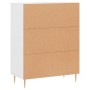 Aparador de madera de ingeniería blanco 69,5x34x90 cm de , Aparadores - Ref: Foro24-827708, Precio: 74,16 €, Descuento: %