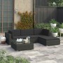 Set de muebles de jardín 5 pzas y cojines ratán sintético negro de , Conjuntos de jardín - Ref: Foro24-46744, Precio: 538,68 ...