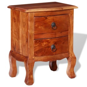 Comprar Mesita de noche con cajones madera maciza