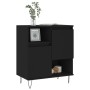 Aparador de madera contrachapada negro 60x35x70 cm de , Aparadores - Ref: Foro24-831189, Precio: 72,16 €, Descuento: -5%%