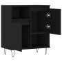 Aparador de madera contrachapada negro 60x35x70 cm de , Aparadores - Ref: Foro24-831189, Precio: 72,16 €, Descuento: -5%%
