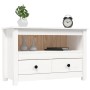 Mueble para TV de madera maciza de pino blanco 79x35x52 cm de , Muebles TV - Ref: Foro24-821498, Precio: 97,94 €, Descuento: ...