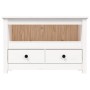 Mueble para TV de madera maciza de pino blanco 79x35x52 cm de , Muebles TV - Ref: Foro24-821498, Precio: 97,94 €, Descuento: ...