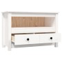 Mueble para TV de madera maciza de pino blanco 79x35x52 cm de , Muebles TV - Ref: Foro24-821498, Precio: 97,94 €, Descuento: ...