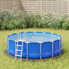 Tapiz de suelo piscina geotextil de poliéster gris claro Ø244cm de , Cubiertas para piscina - Ref: Foro24-94223, Precio: 29,3...