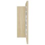 Armario espejo de baño LED acrílico roble Sonoma 100x12x45 cm de , Tocadores de baño - Ref: Foro24-804983, Precio: 60,05 €, D...