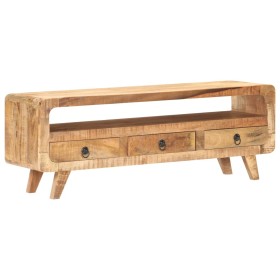 Mueble para TV de madera maciza de mango rugosa 117x30x41 cm de , Muebles TV - Ref: Foro24-321042, Precio: 227,92 €, Descuent...