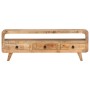 Mueble para TV de madera maciza de mango rugosa 117x30x41 cm de , Muebles TV - Ref: Foro24-321042, Precio: 227,92 €, Descuent...