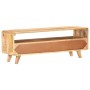 Mueble para TV de madera maciza de mango rugosa 117x30x41 cm de , Muebles TV - Ref: Foro24-321042, Precio: 227,92 €, Descuent...