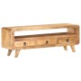 Mueble para TV de madera maciza de mango rugosa 117x30x41 cm de , Muebles TV - Ref: Foro24-321042, Precio: 227,92 €, Descuent...