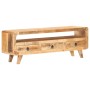 Mueble para TV de madera maciza de mango rugosa 117x30x41 cm de , Muebles TV - Ref: Foro24-321042, Precio: 227,92 €, Descuent...