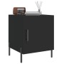 Mesita de noche madera de ingeniería negro 40x40x50 cm de , Mesitas de noche - Ref: Foro24-827582, Precio: 46,91 €, Descuento...