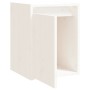 Armario de pared de madera maciza de pino blanco 30x30x40 cm de , Estantes y estanterías - Ref: Foro24-813477, Precio: 38,47 ...