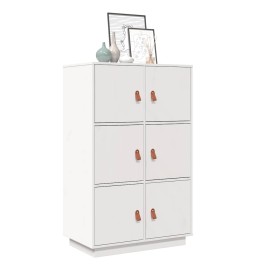 Aparador de madera maciza de pino blanco 67x40x108,5 cm de , Aparadores - Ref: Foro24-820173, Precio: 143,55 €, Descuento: %
