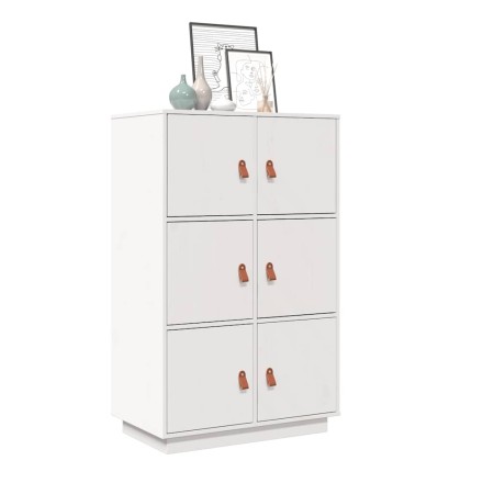 Aparador de madera maciza de pino blanco 67x40x108,5 cm de , Aparadores - Ref: Foro24-820173, Precio: 143,55 €, Descuento: %