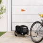 Remolque de bicicleta mascotas hierro tela Oxford negro de , Cochecitos para mascotas - Ref: Foro24-93870, Precio: 98,03 €, D...