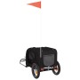 Remolque de bicicleta mascotas hierro tela Oxford negro de , Cochecitos para mascotas - Ref: Foro24-93870, Precio: 98,03 €, D...