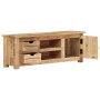 Mueble para TV de madera maciza de mango rugosa 110x30x40 cm de , Muebles TV - Ref: Foro24-328307, Precio: 168,24 €, Descuent...