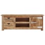Mueble para TV de madera maciza de mango rugosa 110x30x40 cm de , Muebles TV - Ref: Foro24-328307, Precio: 168,24 €, Descuent...