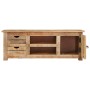 Mueble para TV de madera maciza de mango rugosa 110x30x40 cm de , Muebles TV - Ref: Foro24-328307, Precio: 168,24 €, Descuent...