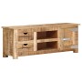 Mueble para TV de madera maciza de mango rugosa 110x30x40 cm de , Muebles TV - Ref: Foro24-328307, Precio: 168,24 €, Descuent...