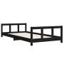 Estructura de cama para niños madera de pino negro 90x200 cm | Foro24.es | Tu tienda online para hogar, jardín y más Foro24.es