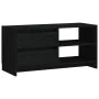 Mueble de TV de madera maciza de pino negro 80x31x39 cm de vidaXL, Muebles TV - Ref: Foro24-809898, Precio: 69,12 €, Descuent...