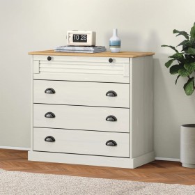Cómoda VIGO madera maciza pino blanco 80x40x76 cm de , Cajoneras - Ref: Foro24-353161, Precio: 198,34 €, Descuento: %