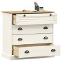 Cómoda VIGO madera maciza pino blanco 80x40x76 cm de , Cajoneras - Ref: Foro24-353161, Precio: 198,34 €, Descuento: %