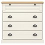 Cómoda VIGO madera maciza pino blanco 80x40x76 cm de , Cajoneras - Ref: Foro24-353161, Precio: 198,34 €, Descuento: %