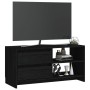 Mueble de TV de madera maciza de pino negro 80x31x39 cm de vidaXL, Muebles TV - Ref: Foro24-809898, Precio: 70,19 €, Descuent...