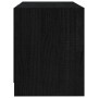 Mueble de TV de madera maciza de pino negro 80x31x39 cm de vidaXL, Muebles TV - Ref: Foro24-809898, Precio: 70,19 €, Descuent...