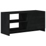 Mueble de TV de madera maciza de pino negro 80x31x39 cm de vidaXL, Muebles TV - Ref: Foro24-809898, Precio: 70,19 €, Descuent...