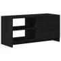 Mueble de TV de madera maciza de pino negro 80x31x39 cm de vidaXL, Muebles TV - Ref: Foro24-809898, Precio: 69,12 €, Descuent...