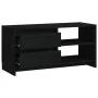 Mueble de TV de madera maciza de pino negro 80x31x39 cm de vidaXL, Muebles TV - Ref: Foro24-809898, Precio: 69,12 €, Descuent...