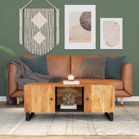 Comprar Mesa de centro madera maciza acacia y