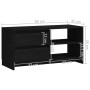 Mueble de TV de madera maciza de pino negro 80x31x39 cm de vidaXL, Muebles TV - Ref: Foro24-809898, Precio: 70,19 €, Descuent...