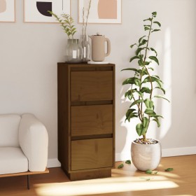 Comprar Aparador de madera maciza de pino marrón
