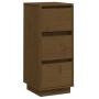Aparador de madera maciza de pino marrón miel 32x34x75 cm | Foro24.es | Tu tienda online para hogar, jardín y más Foro24.es