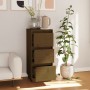 Aparador de madera maciza de pino marrón miel 32x34x75 cm | Foro24.es | Tu tienda online para hogar, jardín y más Foro24.es