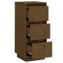 Aparador de madera maciza de pino marrón miel 32x34x75 cm | Foro24.es | Tu tienda online para hogar, jardín y más Foro24.es