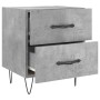 Mesita noche 2 uds madera ingeniería gris hormigón 40x35x47,5cm de , Mesitas de noche - Ref: Foro24-827301, Precio: 58,38 €, ...
