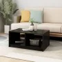 Mesa de centro de madera maciza de pino negra 75x50x33,5 cm de vidaXL, Mesas de centro - Ref: Foro24-809910, Precio: 49,67 €,...