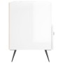 Mesita de noche madera de ingeniería blanco brillo 40x35x47,5cm de , Mesitas de noche - Ref: Foro24-827376, Precio: 38,54 €, ...