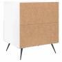 Mesita de noche madera de ingeniería blanco brillo 40x35x47,5cm de , Mesitas de noche - Ref: Foro24-827376, Precio: 38,54 €, ...